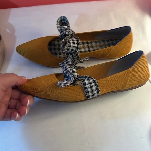 Rothy’s The Mary Jane in Golden Gingham size 7 - Picture 3 of 6